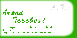 arpad terebesi business card